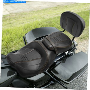 Seats n[[c[O[hLOOChɓKhCo[ȃobNXgpbh09-21 Driver Passenger Seat Backrest Pad Fit For Harley Touring Road King Glide 09-21