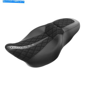 Seats n[[c[OCVOXg[gOCh2009-2022 USɂӂ킵ubNC_[̏ Black Rider Passenger Seat Fit For Harley Touring CVO Street Glide 2009-2022 US