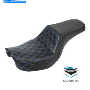 Seats n[[_CiXg[g{uFXDB 06-17 2016ɓKubNWFhCo[Ə Black Gel Driver & Passenger Seat Fit For Harley Dyna Street Bob FXDB 06-17 2016