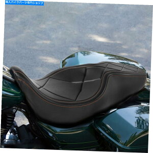 Seats n[[c[OCVO[hXg[gOCh2009-22ɓKhCo[̏ Black Driver Passenger Seat Fit For Harley Touring CVO Road Street Glide 2009-22