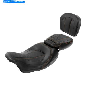 Seats �n�[���[�c�[�����O���[�h�L���O2009-2022�ɓK�����h���C�o�[�̏����w/sissy�o�[�p�b�h Driver Passenger Seat w/Sissy Bar Pad Fit For Harley Touring Road King 2009-2022�y���s�A���i�z