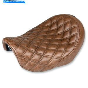 Seats Th}tnuEiqXeb`\V[gn[[2006-2017 dyna fxd fld Saddlemen Renegade Brown Lattice Stitch Solo Seat Harley 2006-2017 Dyna FXD FLD