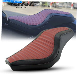 Seats Honda Rebel CMX 250 300 500 2017-2022�̃��b�h�u���b�N�����f���A���_�u���V�[�g Red Black Replacement Dual Double Seat For Honda Rebel CMX 250 300 500 2017-2022�y���s�A���i�z
