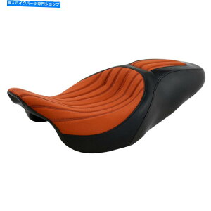 Seats n[[cA[[hGNgOChɃtBbgIWhCo[Ə Orange Driver & Passenger Seat Fit For Harley Touring Road Electra Glide 09-22