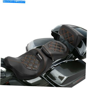 Seats n[[cA[2014-2022ɓKpbNgNobNXgthCo[ Driver Passenger Seat w/ Pak Trunk Backrest Fit For Harley Touring 2014-2022