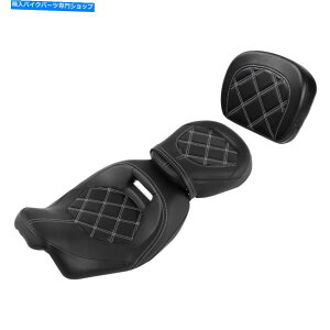 Seats n[[[hXg[gOChɃtBbgpbhtC_[hCo[̏09-22 17 18 Rider Driver Passenger Seat W/ Pad Fit For Harley Road Street Glide 09-22 17 18