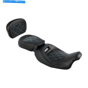 Seats C_[hCo[̏ȃobNXgpbhn[[Xg[gOCh09-later 21ɃtBbg Rider Driver Passenger Seat Backrest Pad Fit For Harley Street Glide 09-Later 21