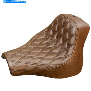 Seats ThuElQ[hiqXeb`\V[g2018-19n[[FXFB/FXFBS Saddlemen Brown Renegade Lattice Stitch Solo Seat 2018-19 Harley FXFB/FXFBS