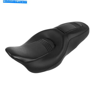 Seats n[[c[OGNg[hOCh09+ɓKubN2AbvhCo[̏ Black Two Up Driver Passenger Seat Fit For Harley Touring Electra Road Glide 09+