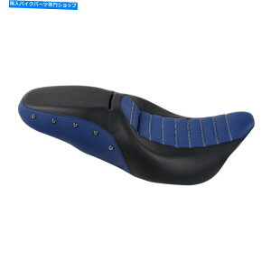 Seats n[[Xg[gOChCVOJX^ɃtBbgubNu[hCo[ƏȃJX^09-22 Black Blue Driver & Passenger Seat Fit For Harley Street Glide CVO Custom 09-22