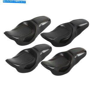 Seats C.C.n[[c[O[hXg[gOChɓKC_[hCo[̏ C.C. RIDER Driver Passenger Seat Fit For Harley Touring Road Street Glide 09+