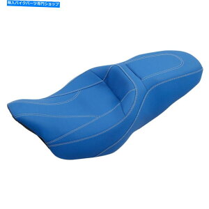 Seats n[[c[OCVO[hXg[gOChɃtBbgu[hCo[̏09-2022 Blue Driver Passenger Seat Fit For Harley Touring CVO Road Street Glide 09-2022