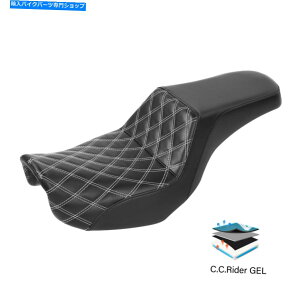 Seats n[[_Ci[C_[X[p[OCh2006-2017 16ɓKhCo[̏qWFV[g Driver Passenger Gel Seat Fit For Harley Dyna Low Rider Super Glide 2006-2017 16