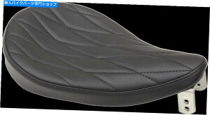 Seats hbOXyVYXvO\V[gȍrj[w/ long-diamondXeb` Drag Specialties Spring Solo Seats Small Black vinyl w/ long-diamond stitching