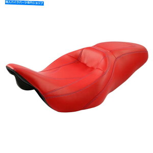 Seats n[[c[O[hLOGNgOChɃtBbgԂhCo[̏ Red Driver Passenger Seat Fit For Harley Touring Road King Electra Glide 09-22