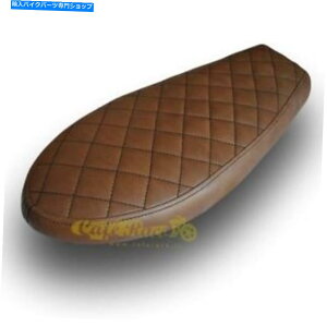 Seats ���}�nSR SR400�J�t�F���[�T�[�̂��߂̃T�h���u���b�g�X�^�C���u���E�� Saddle Brat Style Brown for Yamaha Sr SR400 cafe racer With Holders Specific