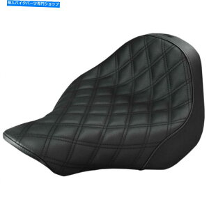 Seats Th}ubNlQ[hiqXeb`\V[g2013-17n[[\tgACFXSB Saddlemen Black Renegade Lattice Stitch Solo Seat 2013-17 Harley Softail FXSB