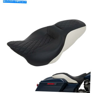 Seats n[[c[O[hLOOCh2009-2022ɓKhCo[̏ Driver Passenger Seat Fit For Harley Touring Road King Glide 2009-2022