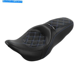 Seats n[[c[O[hLO2009-2022ɂӂ킵ubNhCo[̏q̃sIV[g Black Driver Passenger Pillion Seat Fit For Harley Touring Road King 2009-2022