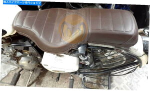 Seats �V�����c�A���[�u���E���R���t�H�[�g�V�[�g - ���C�_�[�ƃs���I���V�[�g���C�����G���t�B�[���h�e�� New Tourer Brown Comfort Seat - Rider and Pillion seat Royal Enfield Bullet�y���s�A���i�z
