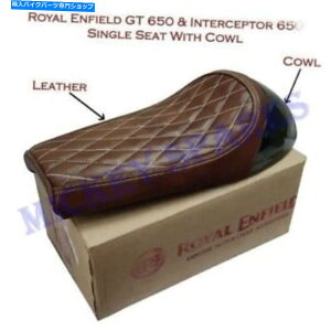 Seats CGtB[hGTC^[Zv^[650{̃U[VOV[gO[JED11 Royal Enfield GT & Interceptor 650 Genuine Leather Single Seat & Green Cowl D11
