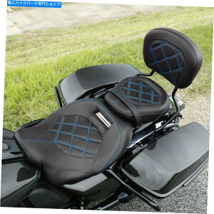 Seats ハーレーロードエレクトラグライド09-22ブラックに適合するライダーの助手席バックレストパッド Rider Passenger Seat Backrest Pad Fit For Harley Road Electra Glide 09-22 Black