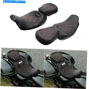 Seats hCo[̏q2AbvV[g+n[[cA[GNgOCh09-later̃obNXg Driver Passenger Two-Up Seat+Backrest For Harley Touring Electra Glide 09-later