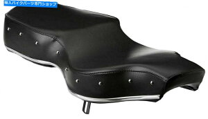 Seats �N�b�V�����t���̍����t�����g�ƃs���I���̃V���O���V�[�g�̓��C�����G���t�B�[���h�C���^�[�Z�v�^�[650�ɓK�����܂� Cushioned Black Front and Pillion Single Seat Fits Royal Enfield Interceptor 650�y��