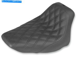 Seats 12-17�n�[���[�f���b�N�XFLSTNI���l�Q�[�h�V�[�g�i�q�X�e�b�`FLST 806-15-002LS 12-17 for Harley Deluxe FLSTNI Renegade Seat Lattice Stitched FLST 806-15-002LS�y���s�A���i�z