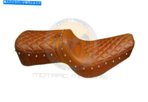 Seats Royal Enfield Bullet��Classic�̃X�^�b�h�t���X�^�C���b�V���ȃ_�C�������h���K�ȃV�[�g�u���E�� Stylish Diamond Comfy Seat Brown With Stud For Royal Enfield Bullet & Classic�y���s�A���i�z