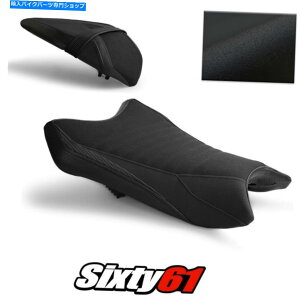 Seats ZX6RV[gJo[2019-2021 2022tgAubNCgebNObvXG[h Kawasaki ZX6R Seat Cover 2019-2021 2022 Front Rear Black Luimoto Tec-Grip Suede