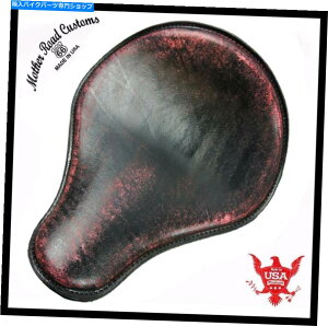 Seats 2017-2022 Triumph Bonneville Bobber�V�[�g�\�����b�h�f�v�g�D���U�[13x15�T�h�� 2017-2022 Triumph Bonneville Bobber Seat Solo Red Distress Leather 13x15 Saddle�y���s�A���i�z