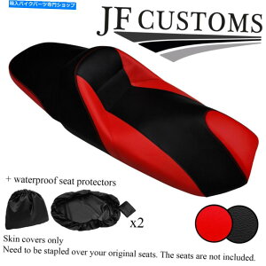 Seats bedblack vinyl yamaha majesty yp 250 97-04V[gJo[+2x wsp̃JX^ B RED & BLACK VINYL CUSTOM FOR YAMAHA MAJESTY YP 250 97-04 SEAT COVER+2X WSP
