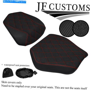 Seats DSG2bhXeb`JX^tBbgKTM 1290X[p[f[NR 17-21V[gJo[Zbg+2x WSP DSG2 RED STITCH CUSTOM FITS KTM 1290 SUPER DUKE R 17-21 SEAT COVER SET+2X WSP
