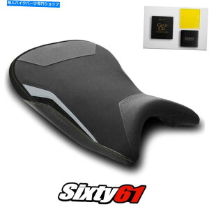 Seats BMW S1000RV[gJo[WF2021 2022ubNCG[Xeb`CgebNObvXG[h BMW S1000R Seat Cover Gel 2021 2022 Black Yellow Stitch Luimoto Tec-Grip Suede