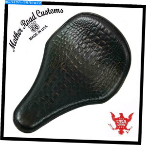 Seats t̃\V[g12x15Om[YQ[^[`bp[n[[X|[cX^[_CiUSA MRC Spring Solo Seat 12x15 Long Nose Gator Chopper Harley Sportster Dyna USA MRC