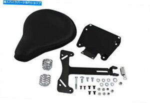 Seats ubNU[\V[gƃ}EgLbǵAn[[_rbh\ɓK܂ Black Leather Solo Seat and Mount Kit fits Harley-Davidson