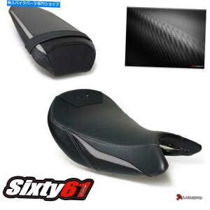 Seats XYLGSXS 1000V[gJo[2015-2019 2020CgtgAubNO[J[{ Suzuki GSXS 1000 Seat Covers 2015-2019 2020 Luimoto Front Rear Black Gray Carbon