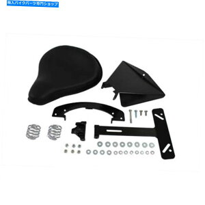 Seats 2004N2006ÑubNU[XvO\V[g}EgLbgn[[X|[cX^[XL Black Leather Spring Solo Seat Mount Kit for 2004-2006 Harley Sportster XL