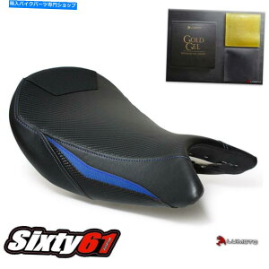 Seats XYLGSXS 1000V[gJo[WF2015-2020Cgtgu[ubNJ[{ Suzuki GSXS 1000 Seat Cover with Gel 2015-2020 Luimoto Front Blue Black Carbon