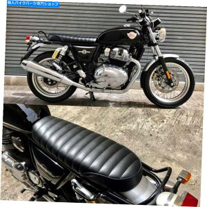 Seats CGtB[hC^[Zv^[650 GT650 18-2020̃XNu[ubN_ufAV[g Scrambler Black Double Dual Seat For Royal Enfield Intersepter 650 GT650 18-2020