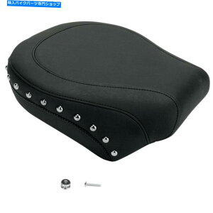 Seats X^O76243NU΂߂ꂽ㕔ȃsÎ݃n[[06-10 FXST 07-17 FLST Mustang 76243 Chrome Studded Rear Seat Pillion Only Harley 06-10 FXST 07-17 FLST