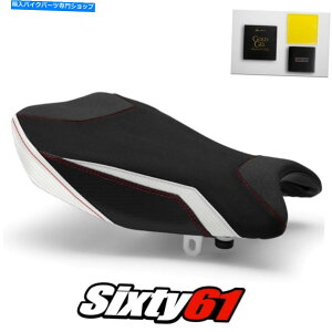 Seats XYLGSXR 1000V[gJo[ƃQ2017-2021bhzCgCgebNObvXG[h Suzuki GSXR 1000 Seat Cover and Gel 2017-2021 Red White Luimoto Tec-Grip Suede