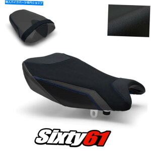 Seats XYLGSXR 1000V[gJo[2017-2020 2021ubNu[CgebNObvXG[h Suzuki GSXR 1000 Seat Covers 2017-2020 2021 Black Blue Luimoto Tec-Grip Suede