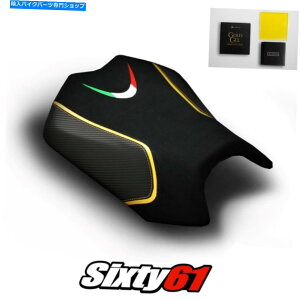Seats �A�v�����A�E�g�D�I�m�̃V�[�g�J�o�[�ƃW�F��2011-2020�u���b�N�C�G���[���C���g�J�[�{���X�G�[�h Aprilia Tuono Seat Cover and Gel 2011-2020 Black Yellow Luimoto Carbon Suede�y���s�A���i�z