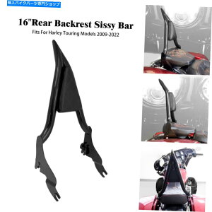 Seats 16 ''O\Ȍ㕔ȃobNXgVV[o[tcA[ɓK_Chpbh 16'' Detachable Rear Passenger Backrest Sissy Bar w/ diamond pad Fit For Touring