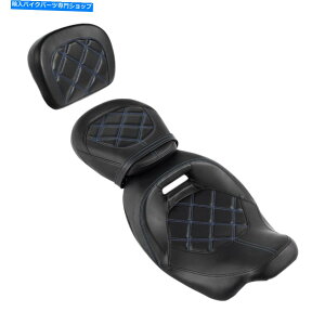 Seats ドライバーの助手席&助手席のシッシーバーバックレストはハーレーツーリング09+に適しています Driver Passenger Seat & Passenger Sissy Bar Backrest Fit For Harley Touring 09+