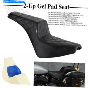 Seats n[[\tgGCXg[g̏qhCo[2AbvV[g{uFXBB S FLHCS 2018-2022 Passenger Driver 2-up Seat For Harley Softail Street Bob FXBB S FLHCS 2018-2022