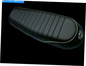 Seats XNu[V[g183̍pCsOp̌ÓTIȒeۃC^[Zv^[650 Scrambler Seat 183 Black with White Piping for RE Classic Bullet Interceptor 650