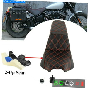 Seats �n�[���[�\�t�g�A�C���X�g���[�g�{�u�̏�q�h���C�o�[�̂��߂̃I�[�g�o�C2-�A�b�vLS�W�F���V�[�g18-22 Motorcycle 2-Up LS Gel Seat For Harley Softail Street Bob Passenger Driver 18-22�y���s�A���i�z